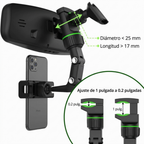 Soporte Universal de Celular para Espejo Retrovisor 360°