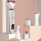 Máquina Depiladora Femenina 5 en 1 Recargable con Visor LED