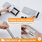 Mopa, Balde y Paño de Microfibra Autolimpiante
